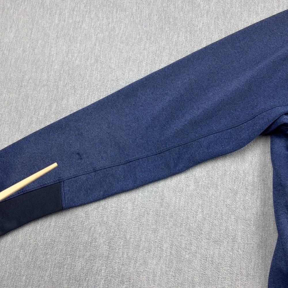 The‎ North Face Jacket Mens Large Blue Heathered 1/2 Zip Fleece Pullover Outdoor